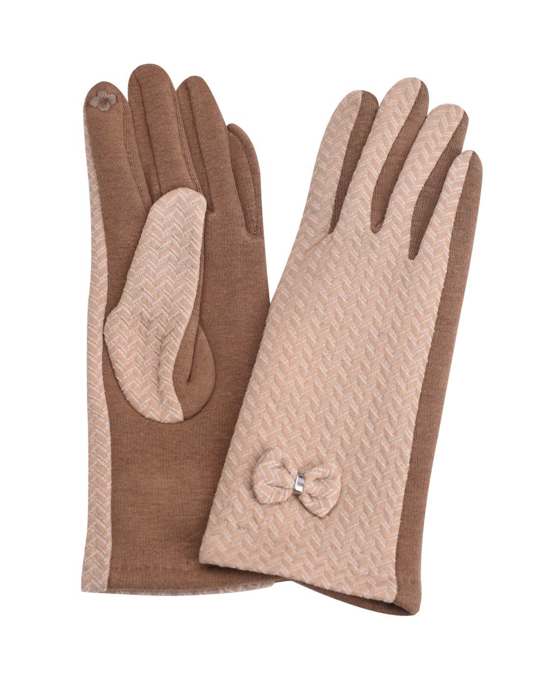 瑞格丽特 触屏简约加绒厚款秋冬保暖显瘦手套