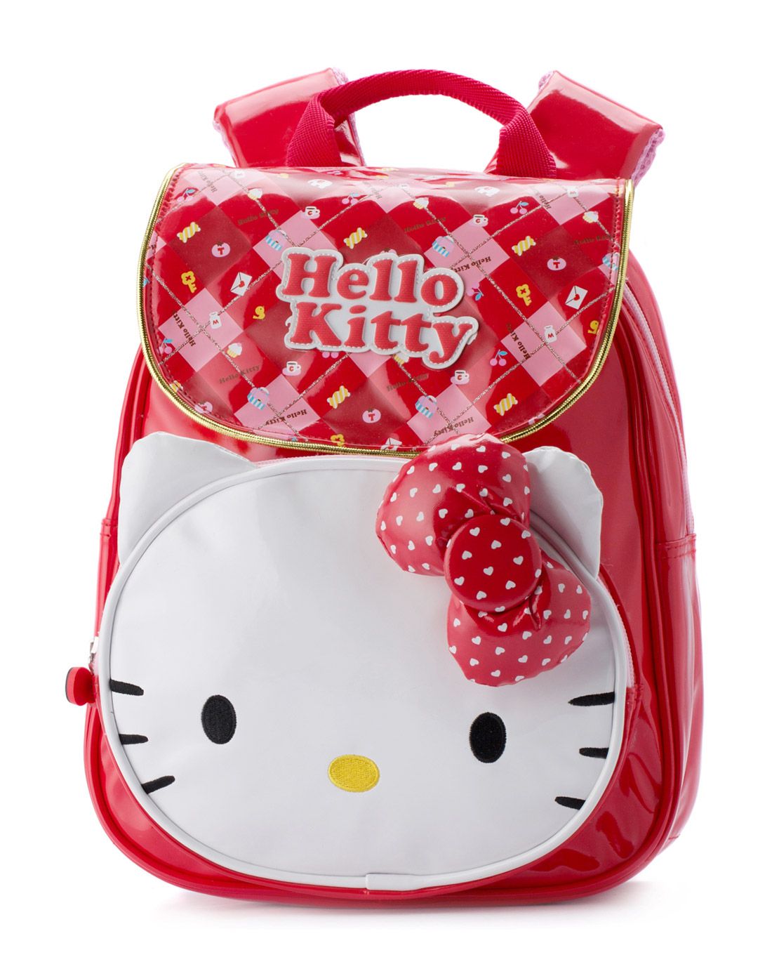 hello kitty格子时尚儿童背包