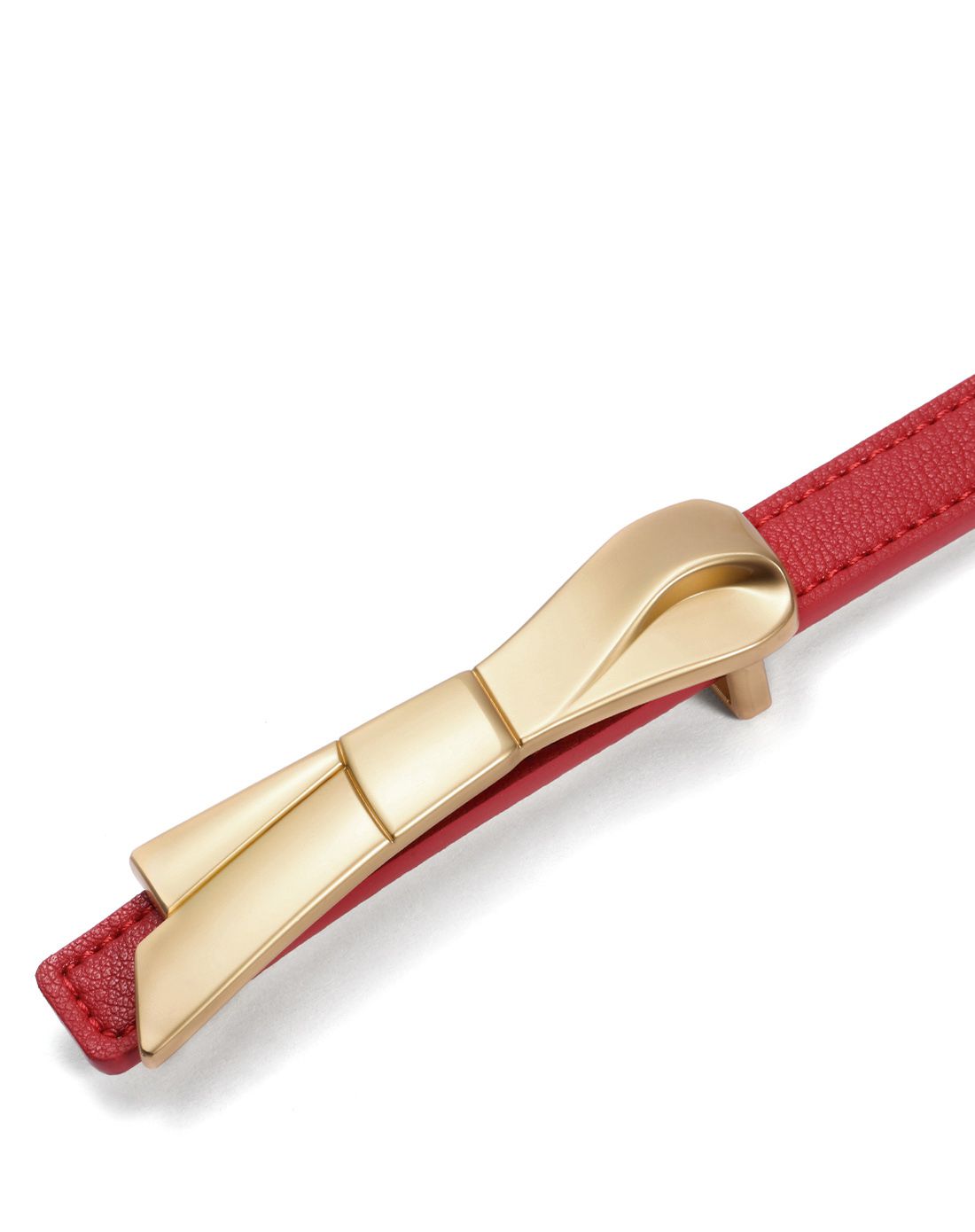 2018新品女款牛皮时尚休闲蝴蝶扣皮带