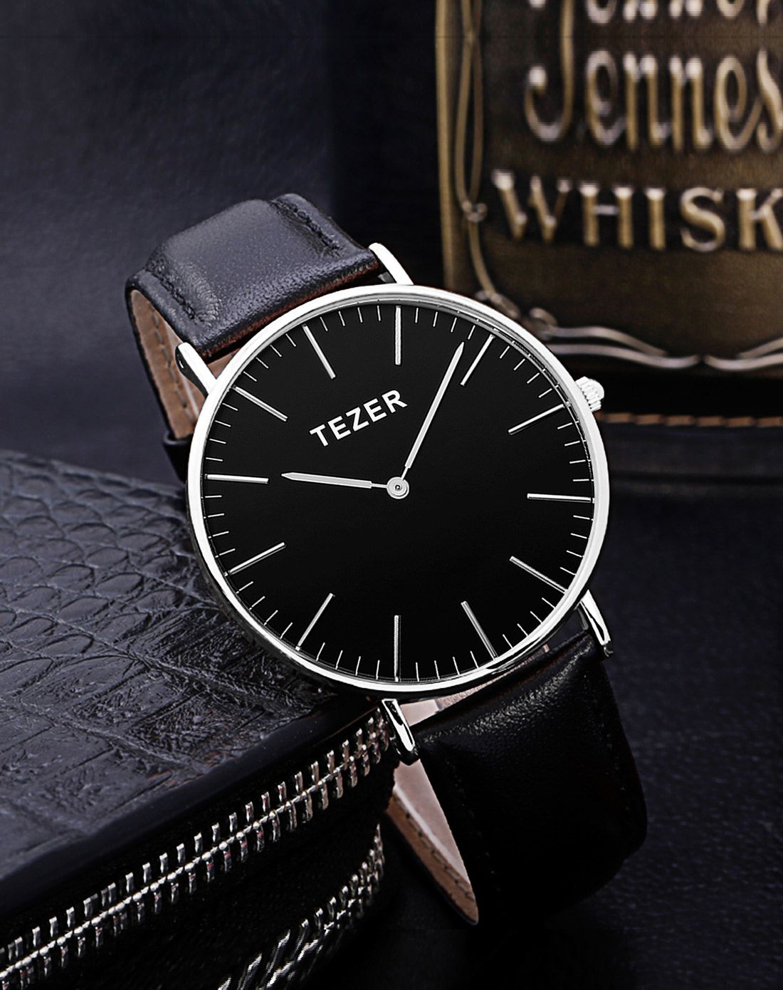 天时tezer手表专场 天时 休闲真皮超薄简约进口机芯情侣石英男表 商品