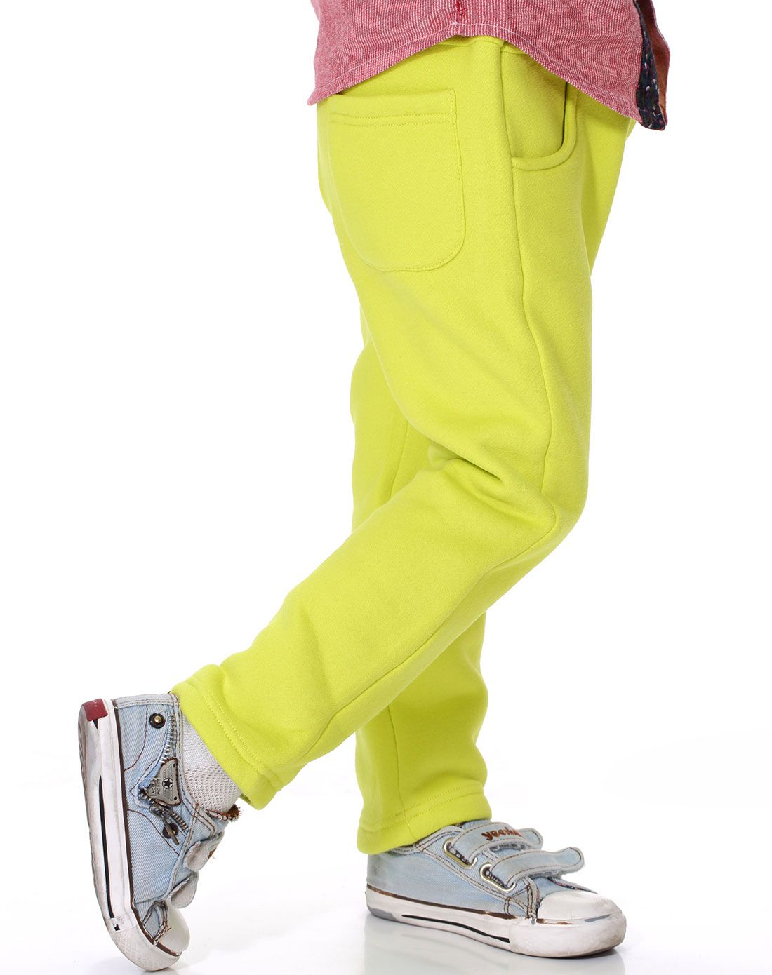 男童荧光黄休闲长裤