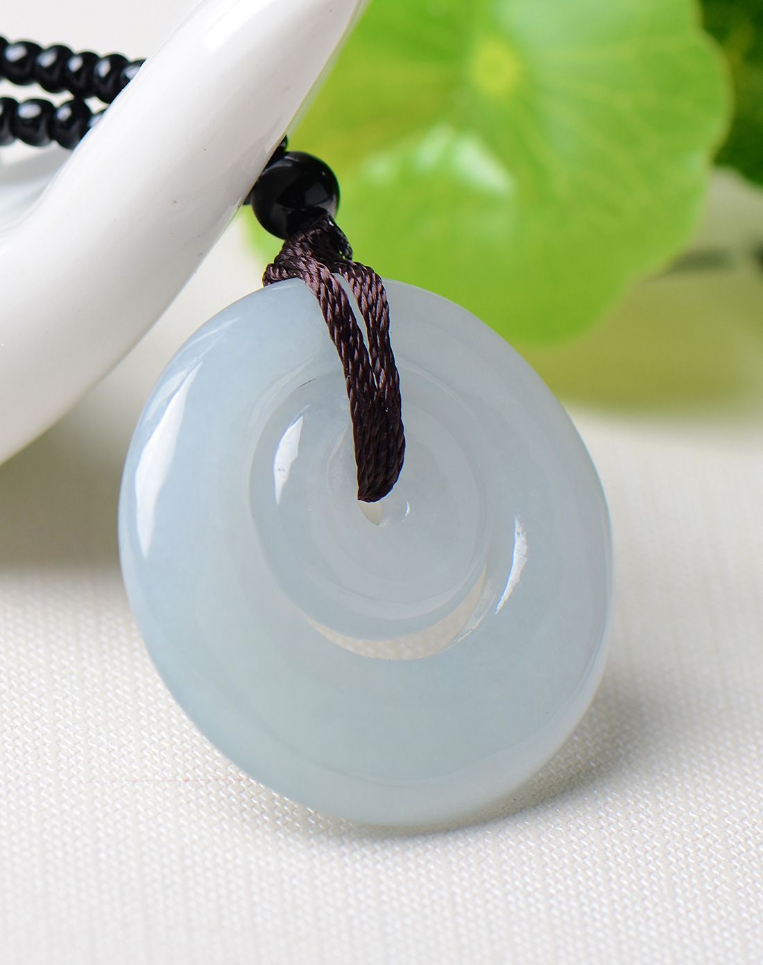 filial&love 冰种子母平安扣吊坠a货附证书