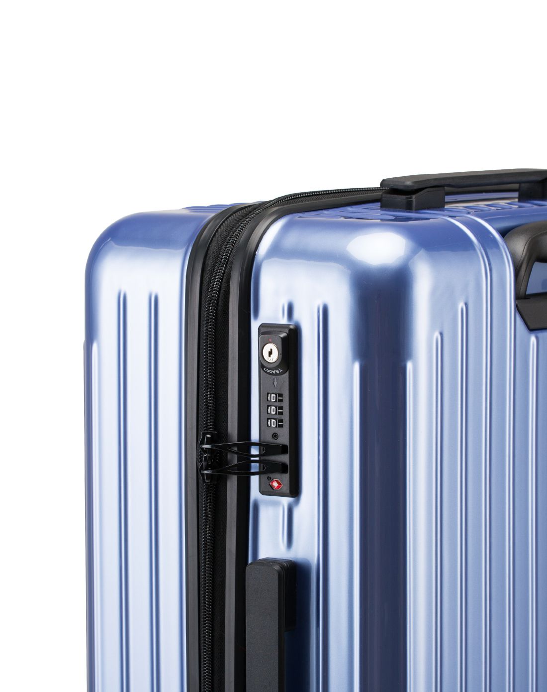 tsa锁密码箱瀑布流线宝马蓝20寸