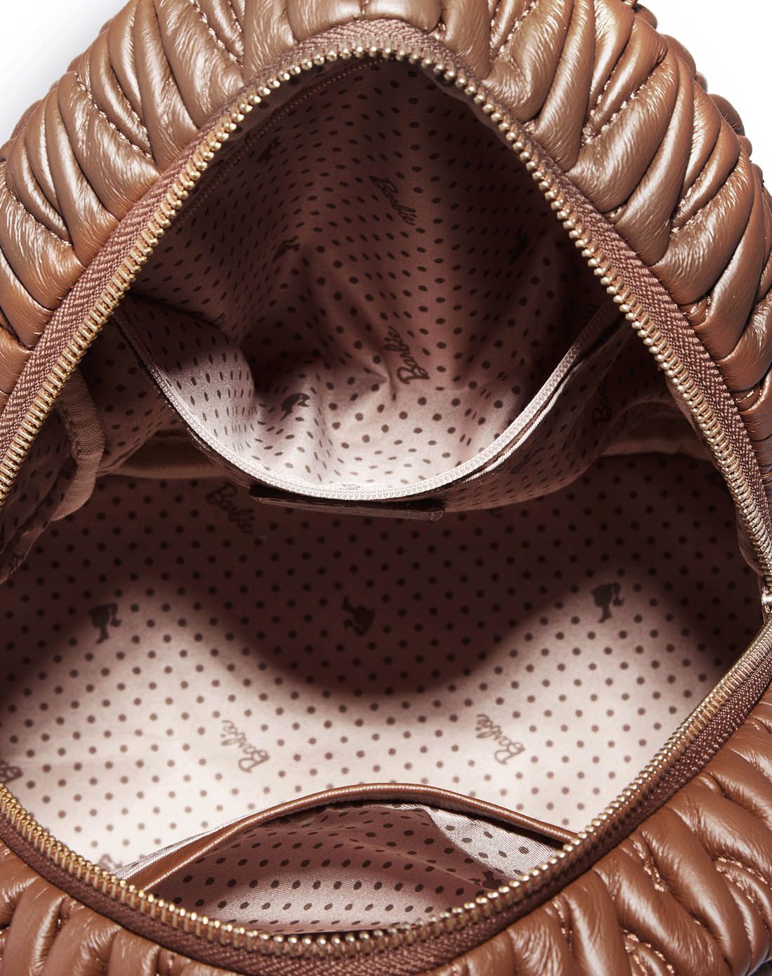 摩登系列 金栗色潮流褶皱ol双肩背包