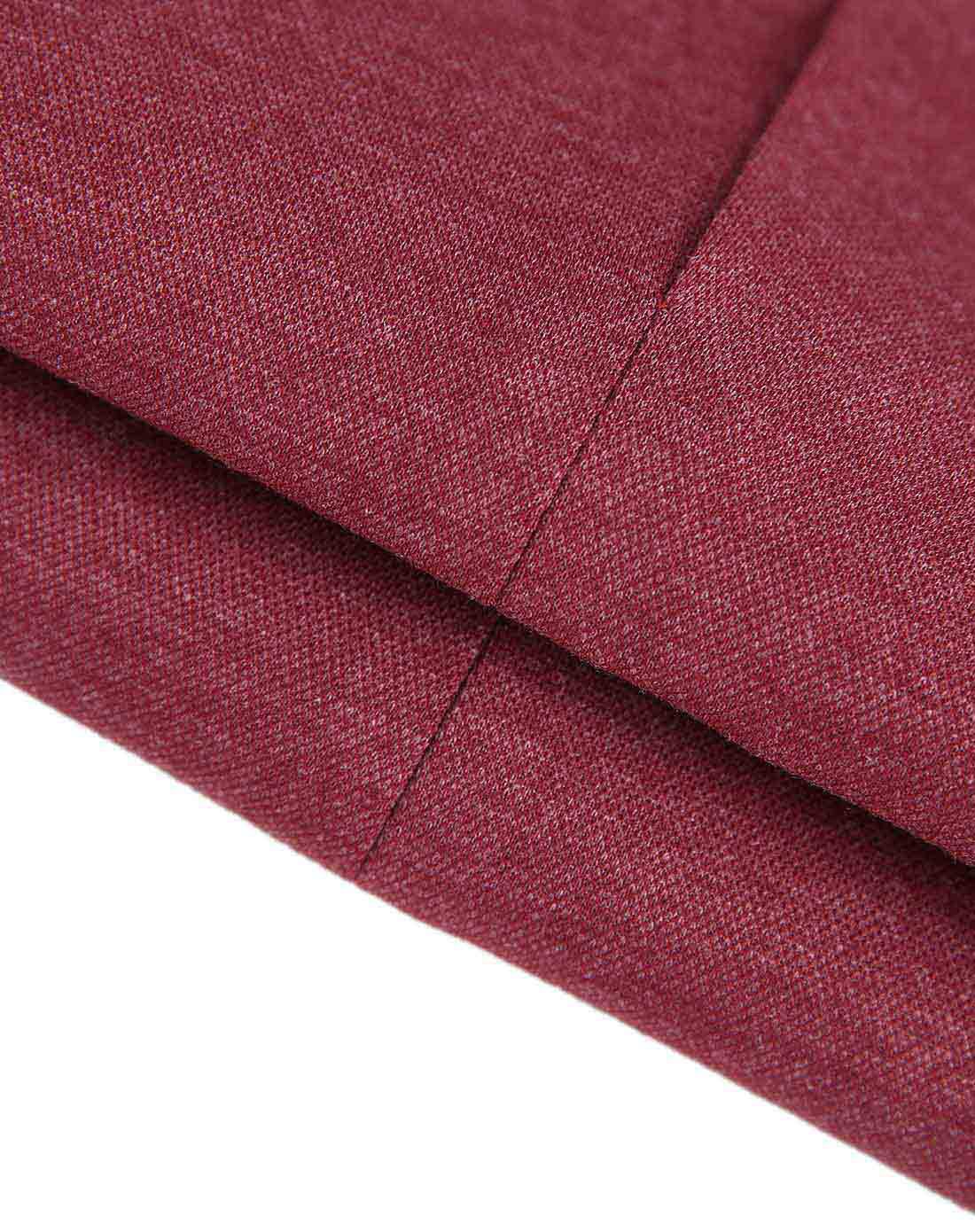 男装净色西装枣红