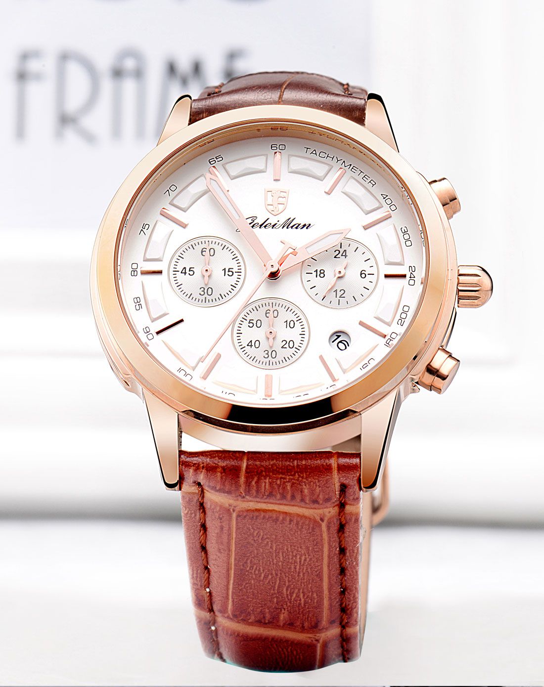 格雷曼geleiman手表专场 格雷曼 时尚三眼运动男表 商品编码:8704g-01