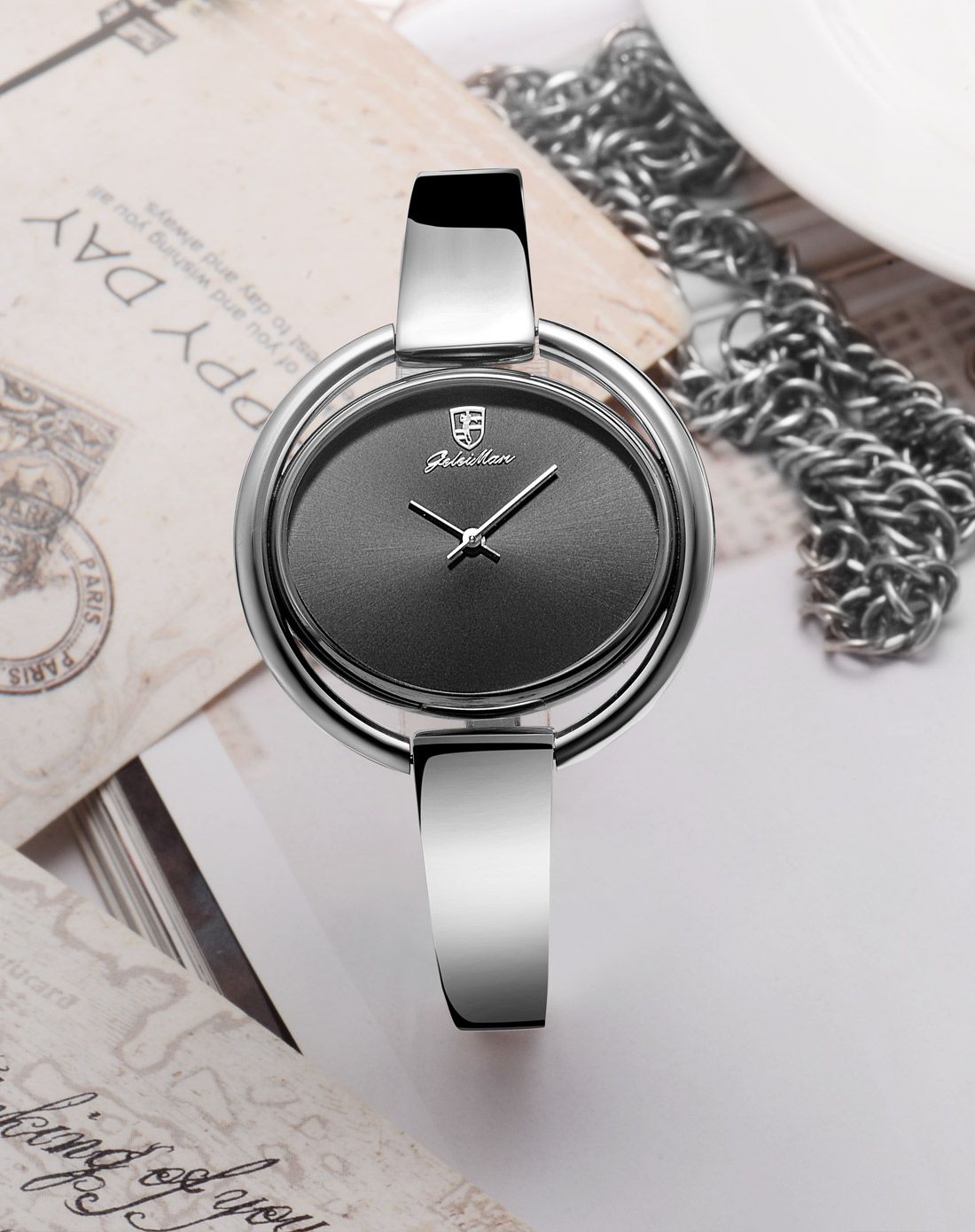 格雷曼【新品】潮流气质轻薄款链式女表