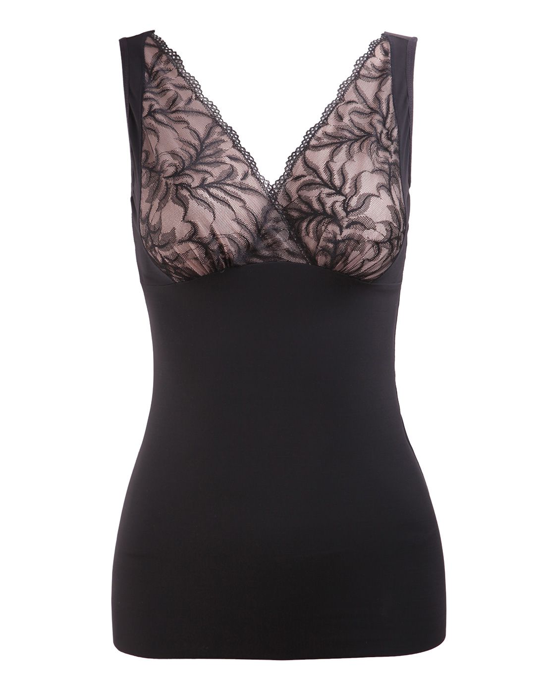 女士神秘黑蕾丝全罩杯打底塑身衣