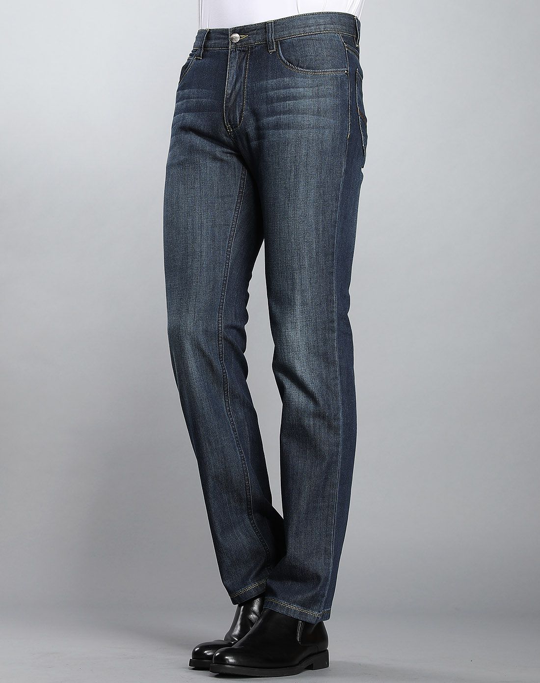 利奥纳多leonardo牛仔蓝时尚洗水百搭牛仔裤r62bk71099618_唯品会