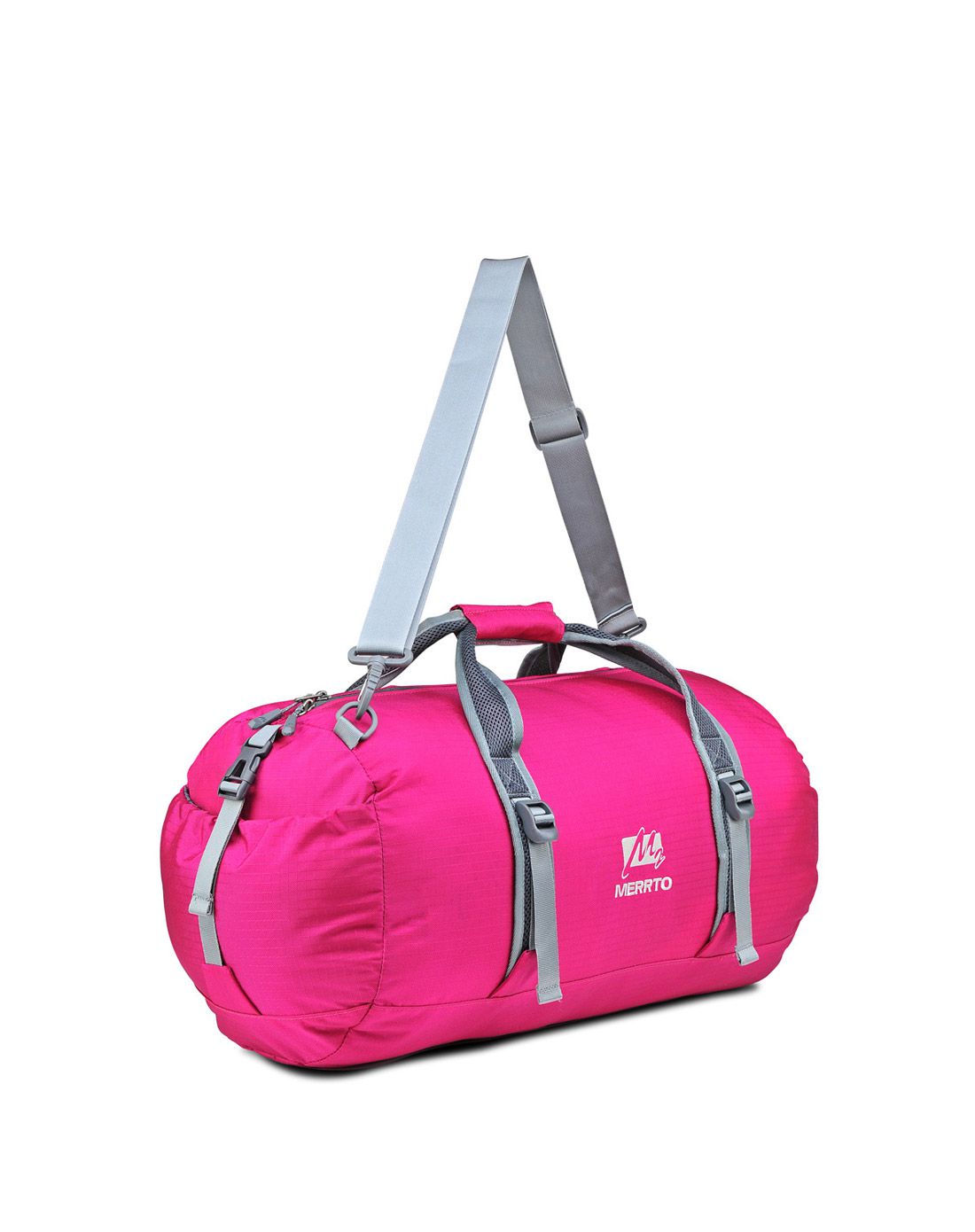 中性28l户外休闲旅行单肩包玫红