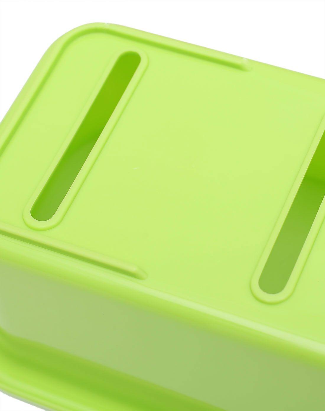 长条形沥水香皂盒绿色