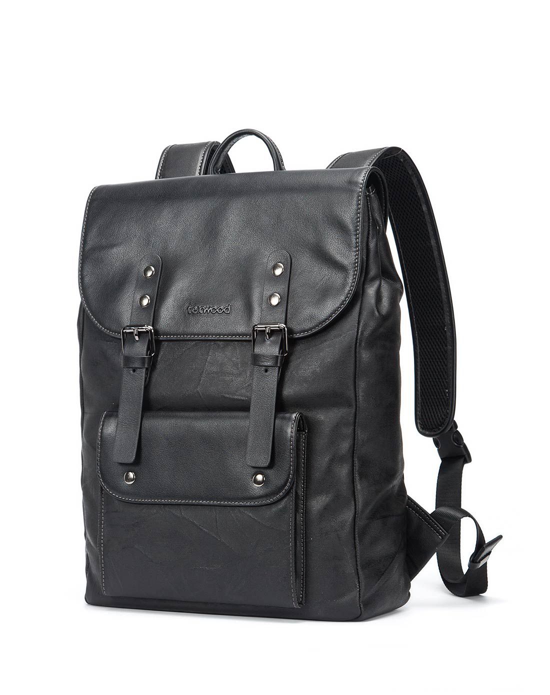 texwood 黑色英伦时尚男背包bc6i0091-01_唯品会