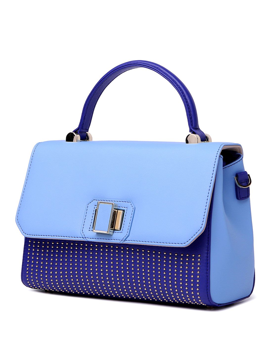 女款天蓝色韩版休闲清新斜跨包女包