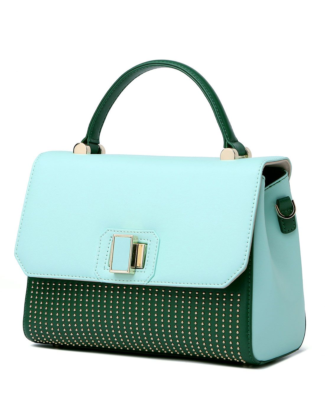 女款浅蓝色韩版休闲清新斜跨包女包