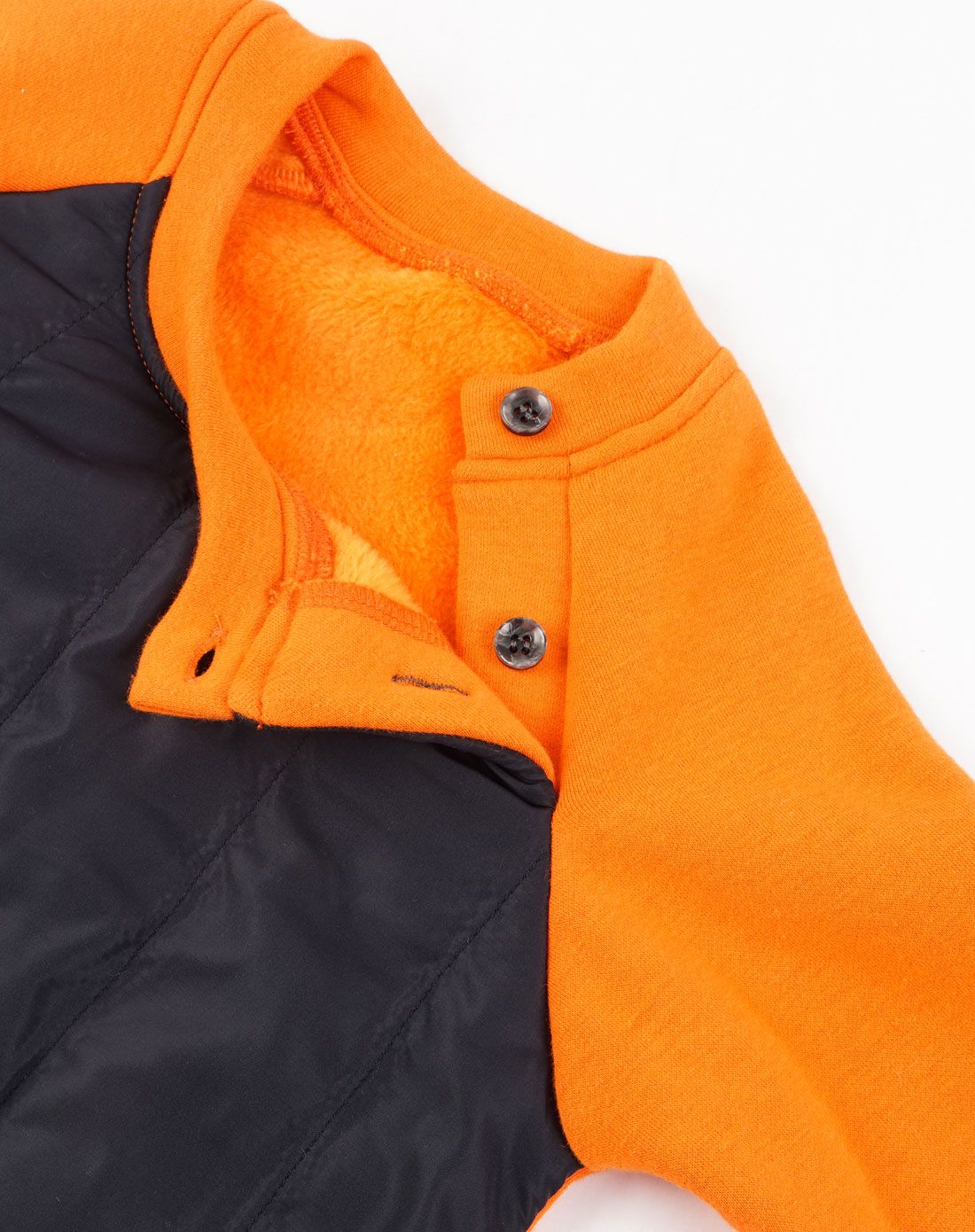 婴姿坊yingzifang婴童服饰专场中性橙色加绒肩开扣t恤d2831010424