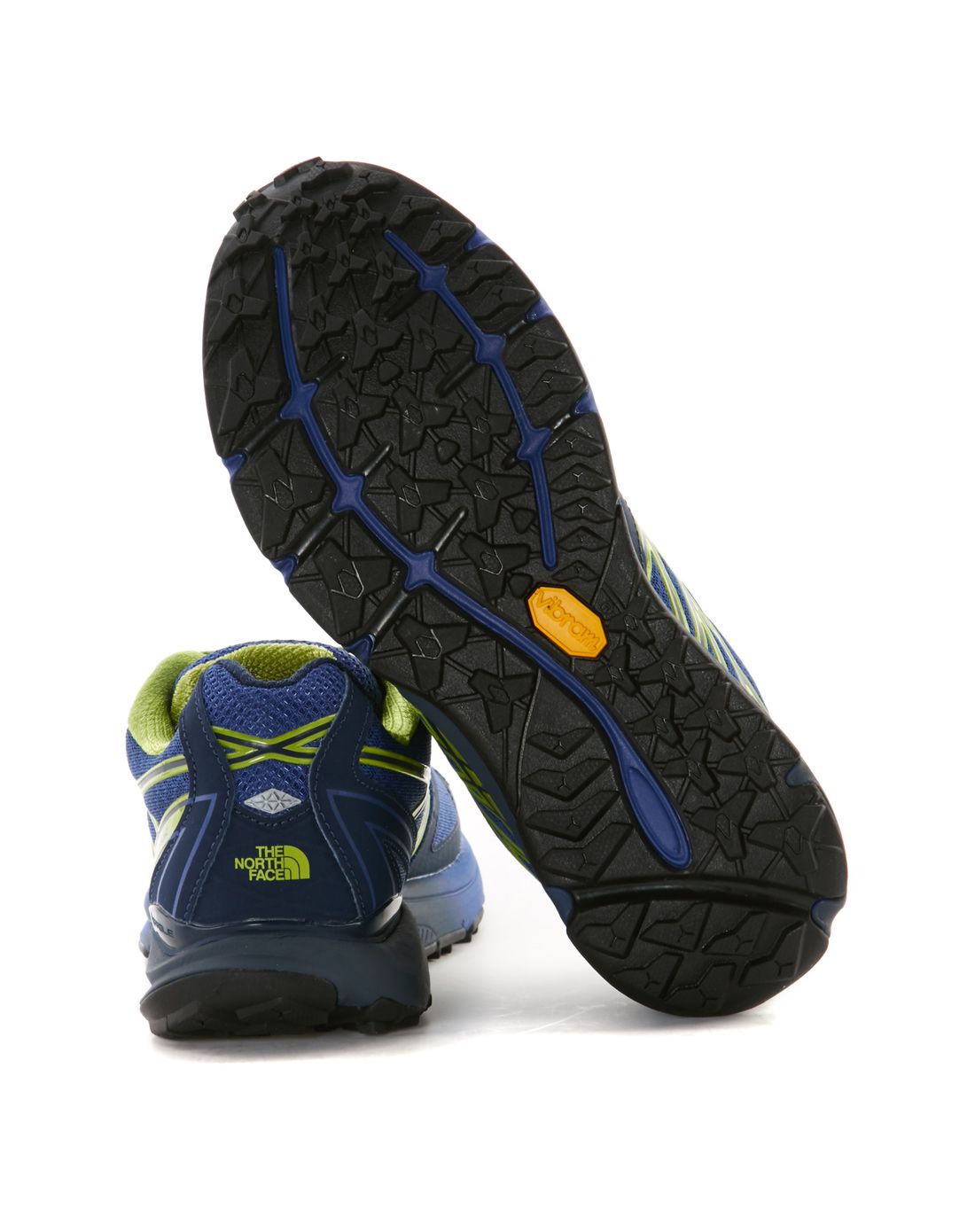 the north face户外男款蓝/绿色跑步鞋ccn6emb_唯品会