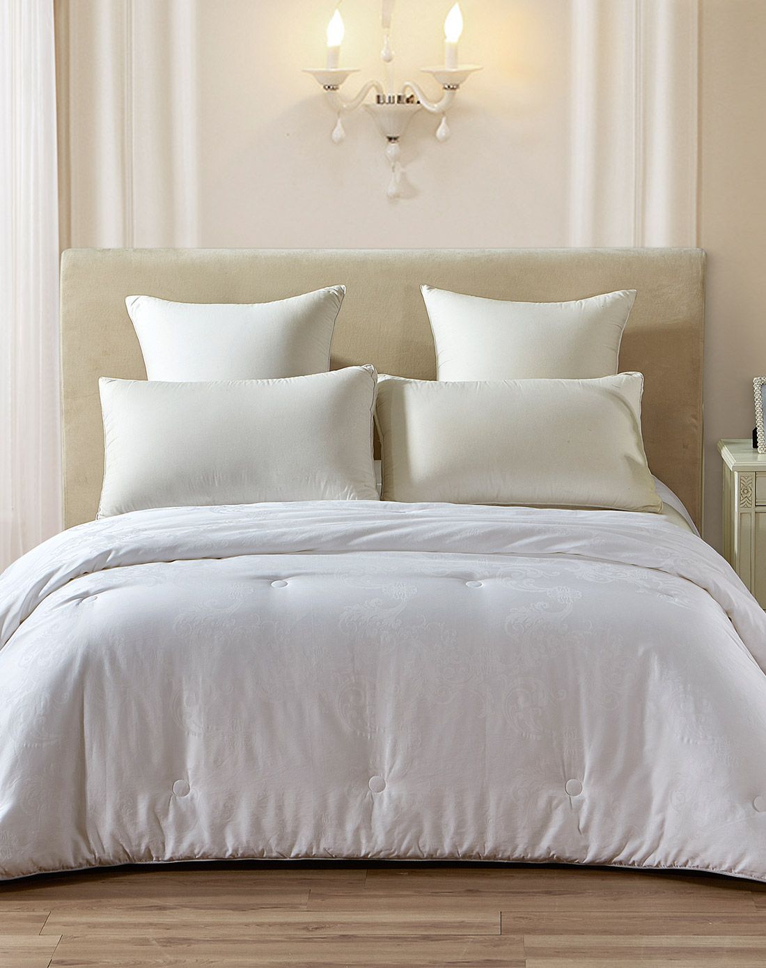 罗莱家纺特卖旗舰店 1.8m床亲肤莱赛尔桑蚕丝冬被220*240cm