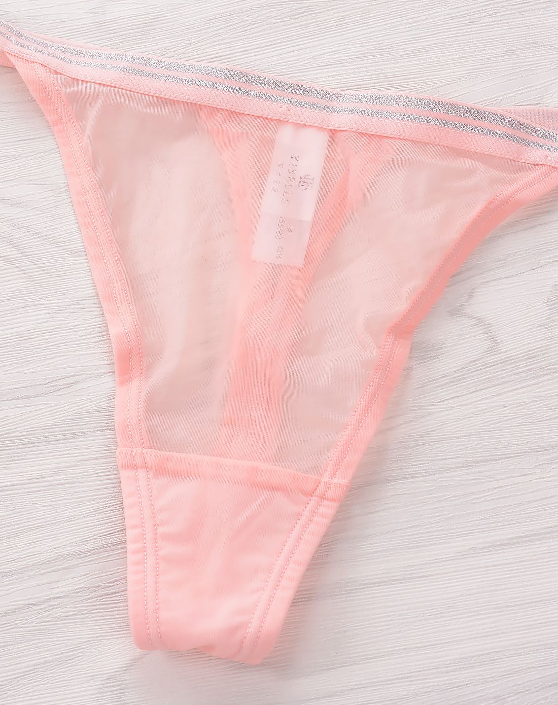 伊丝艾拉光面无痕微透性感低腰情趣t字裤/丁字裤女士内裤