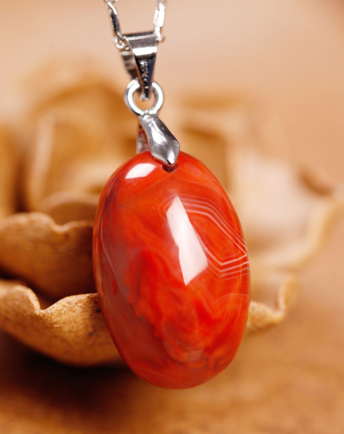 世玺仁合 南红水滴小吊坠