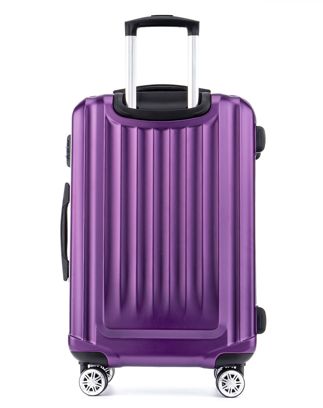 简约时尚磨砂万向轮旅行拉杆箱22寸紫色