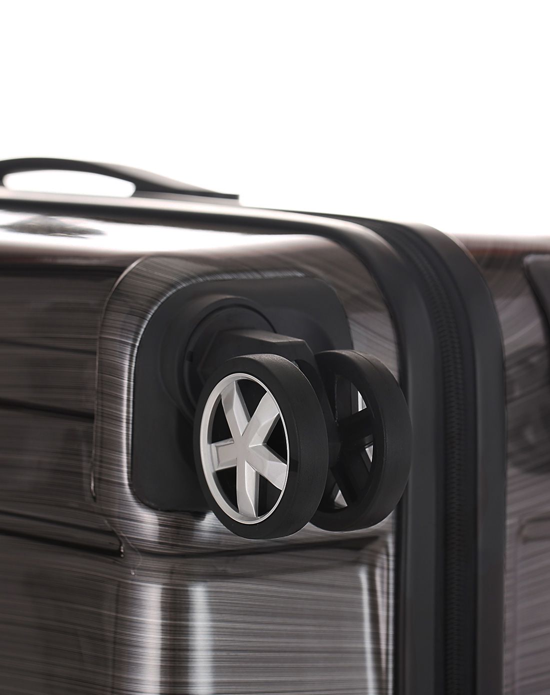 亮面拉丝海关锁拉杆箱星曜黑20寸