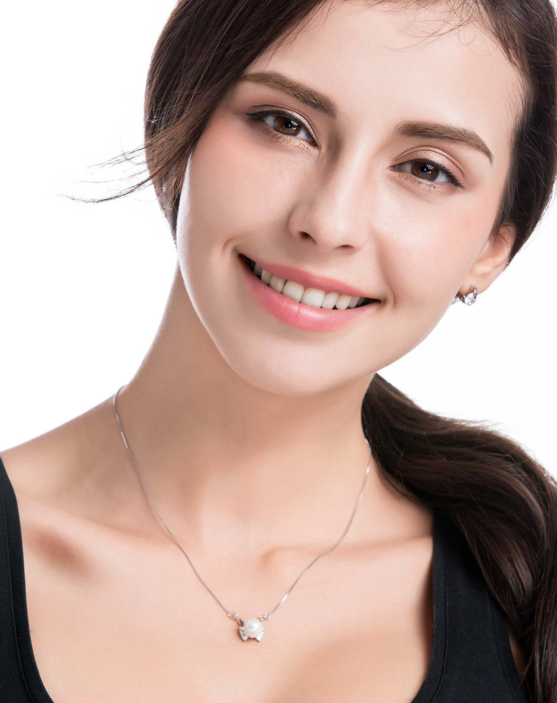 流行美binf 个性珍珠星座925银项链-巨蟹