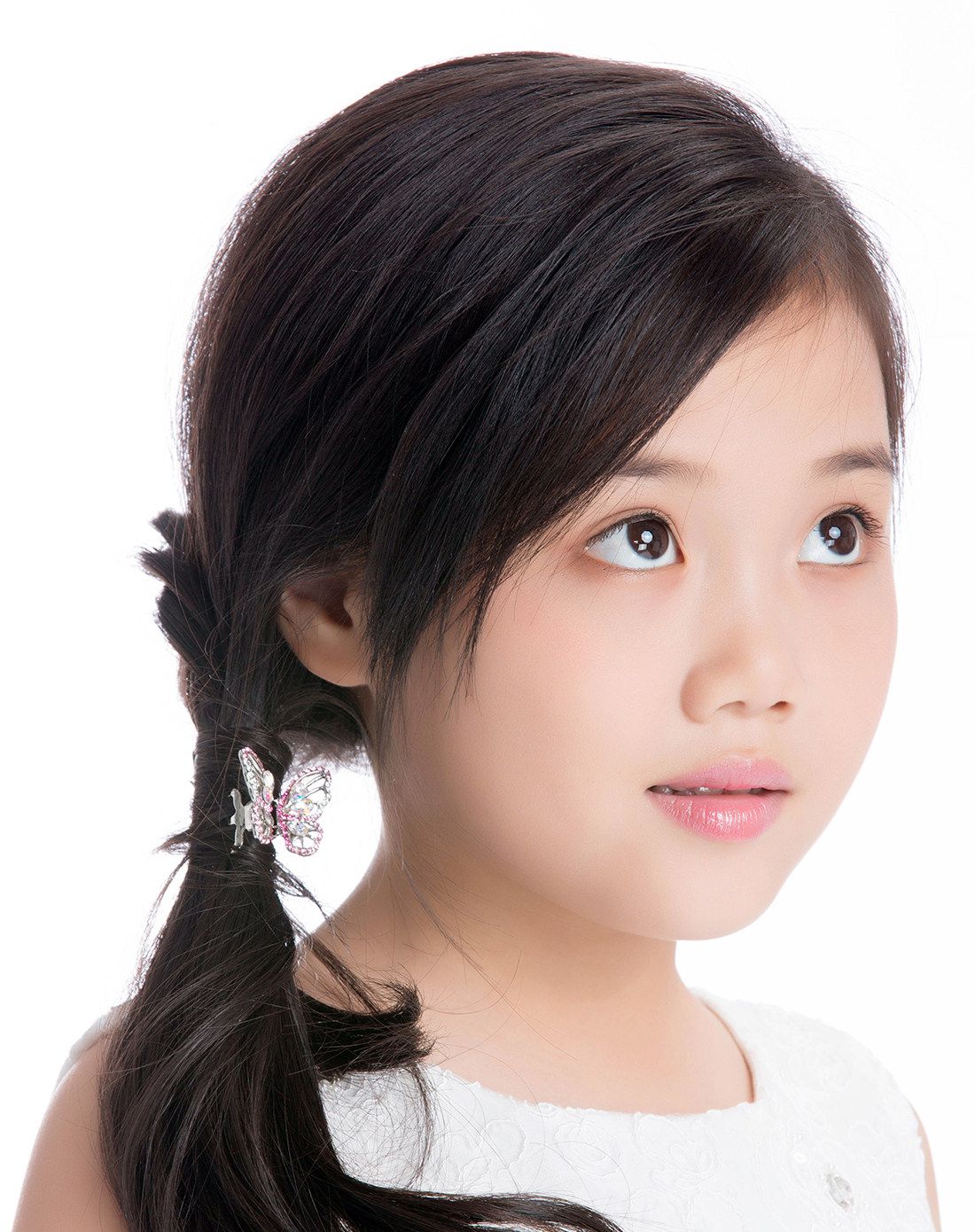 流行美binf 经典可爱童趣儿童蝴蝶水晶抓夹