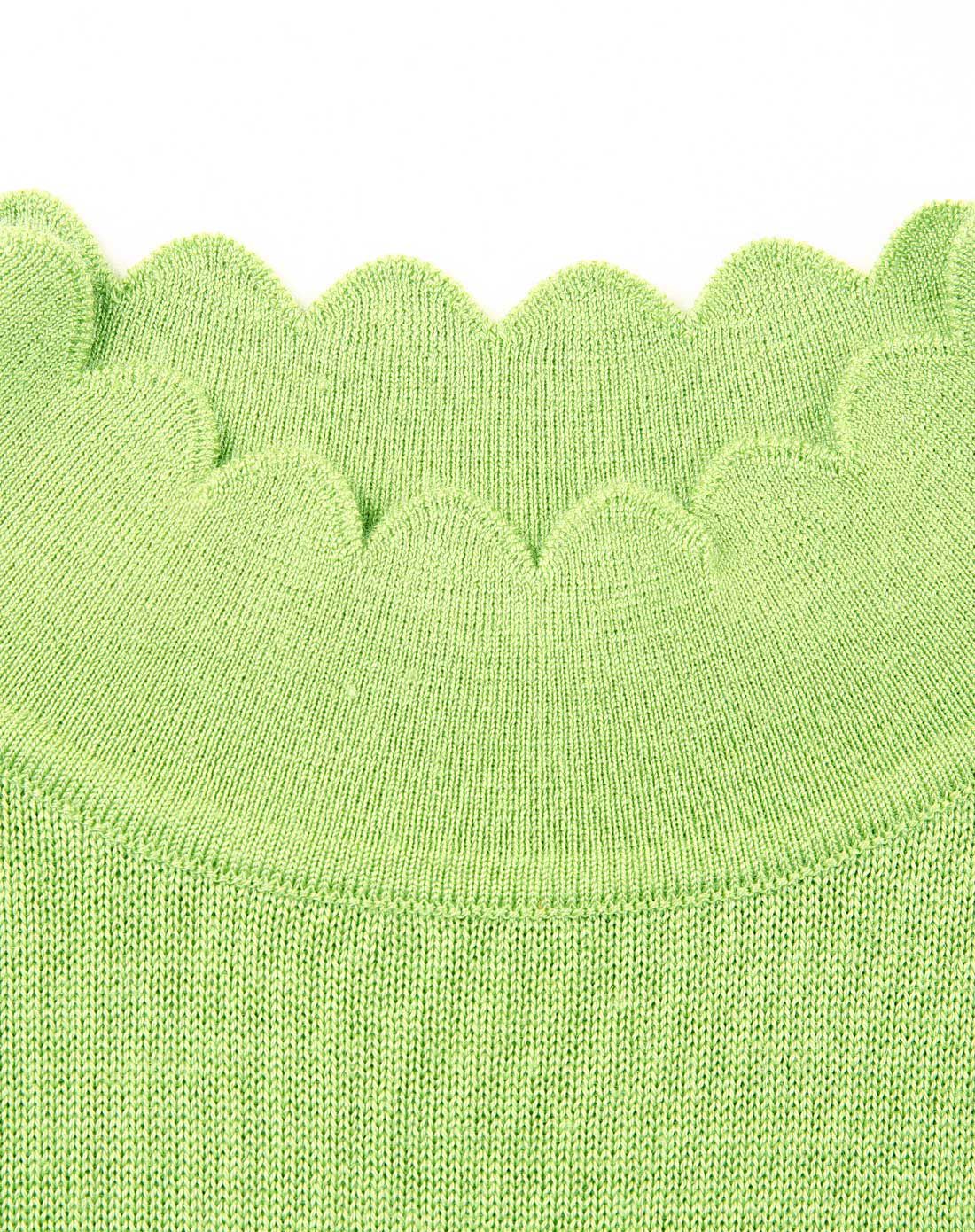美之藤m.teng糖果绿百搭简约立领设计针织衫dmu1k0112s002143_唯品会
