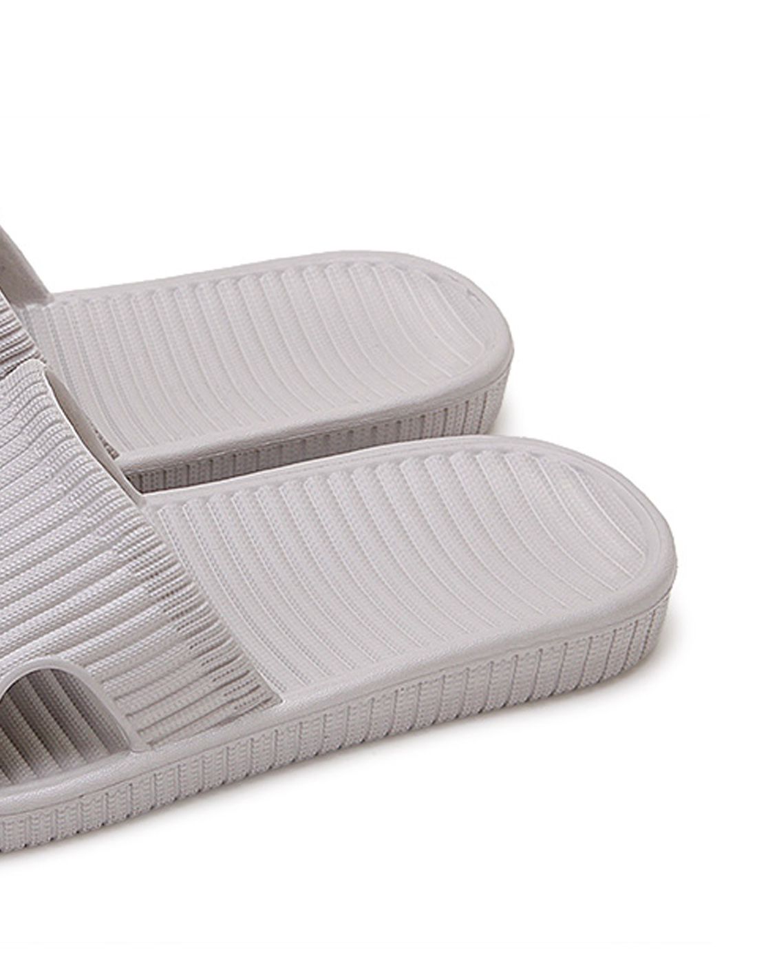 纯色居家凉拖鞋灰色