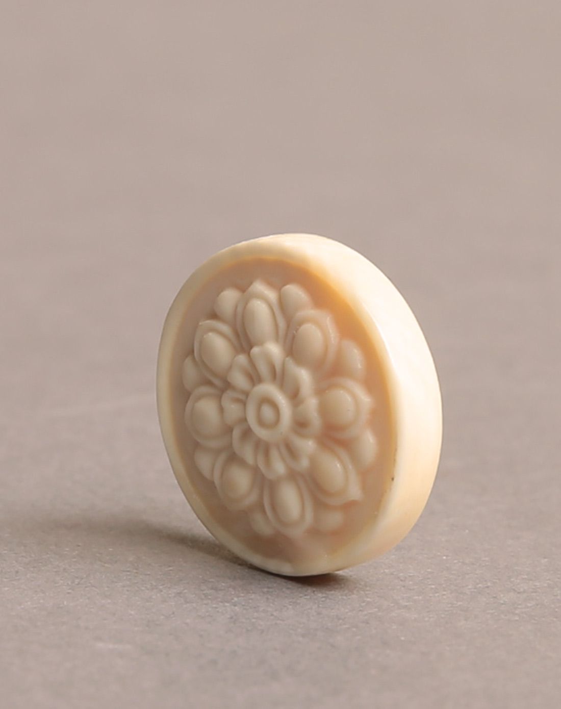 猛犸象牙藏传莲花背云文玩佛珠diy配件