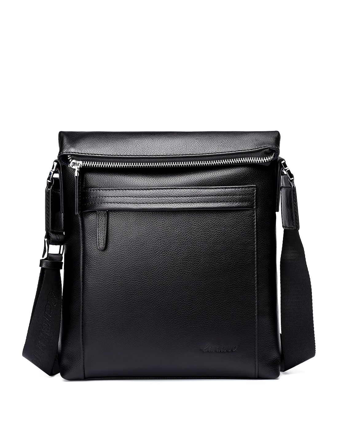 卡丹路(cardanro)新品男款牛皮革休闲单肩斜挎男包