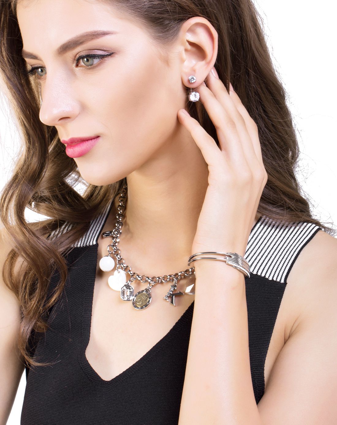 金dyrberg/kern轻奢dyrberg/kern 回音系列手镯341222_唯品会