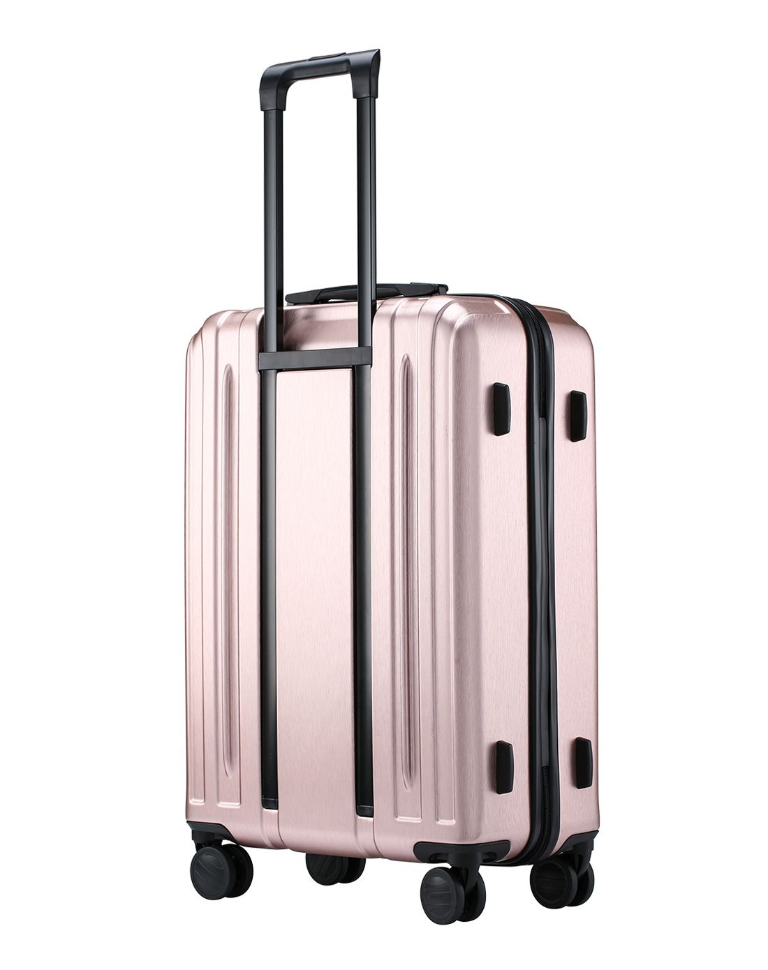 铂铜外置拉杆tsa锁旅行箱28寸玫瑰金