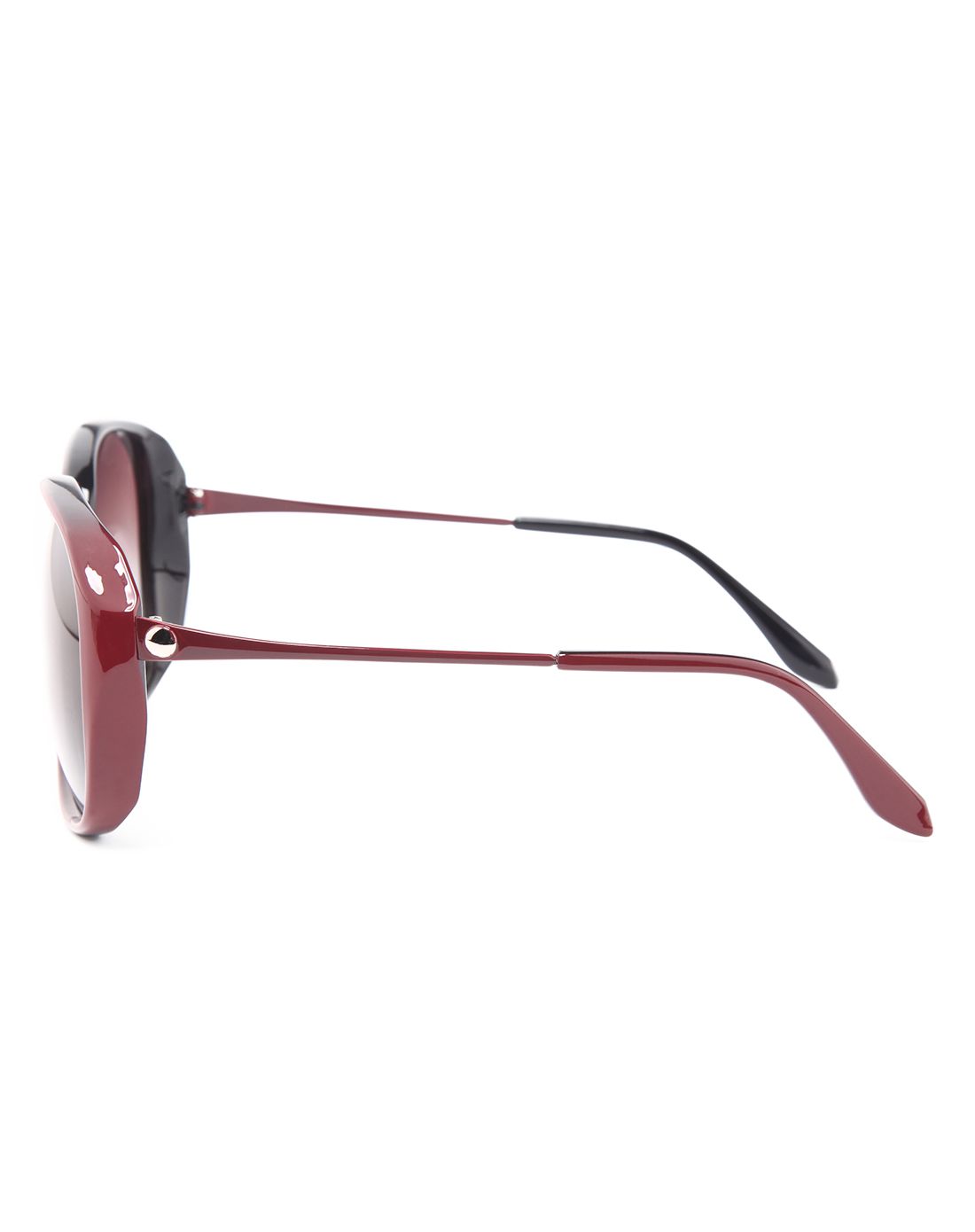 mtmit女款复古大框高清偏光眼镜显瘦太阳镜枣红