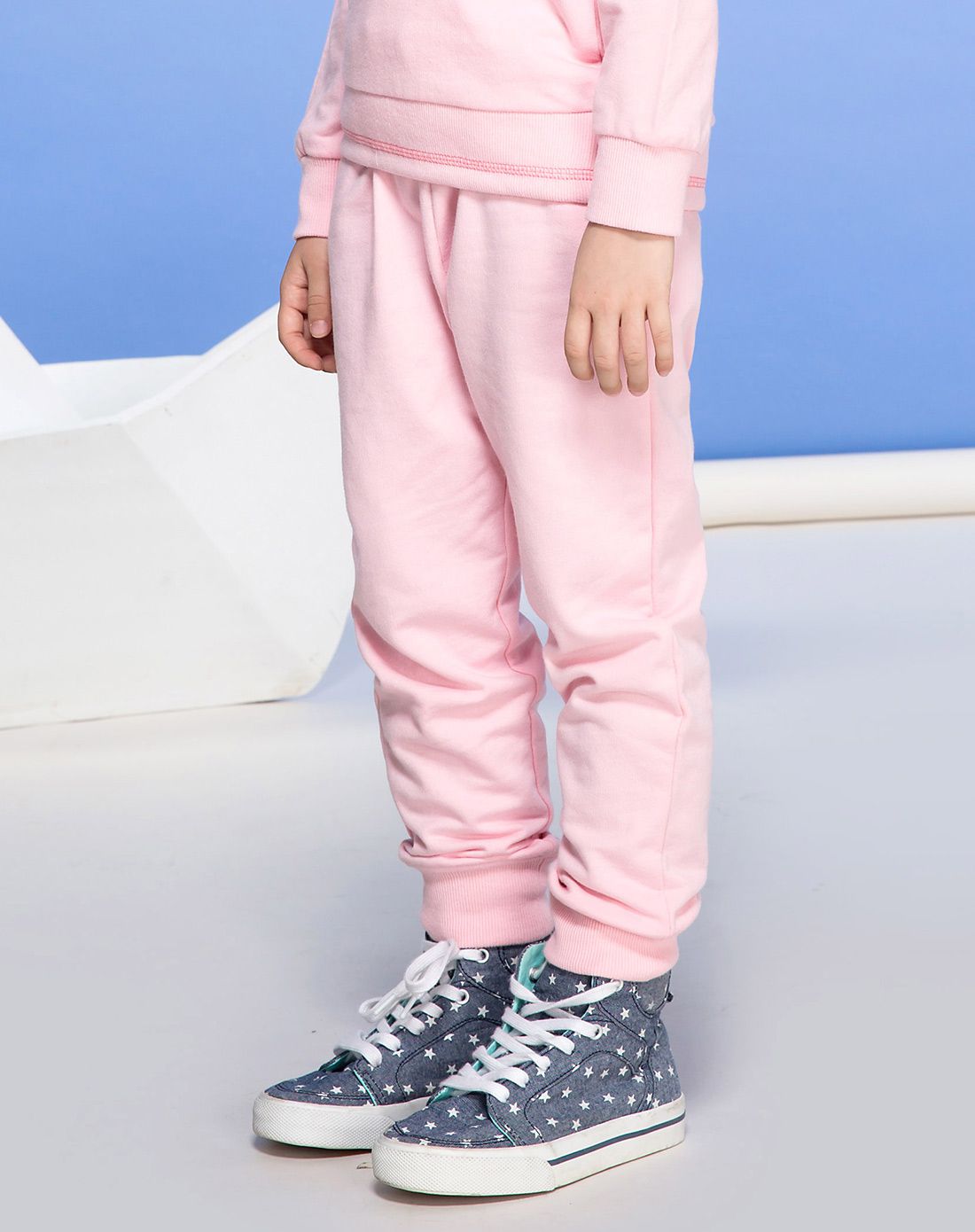 水孩儿童装女小童收口针织裤