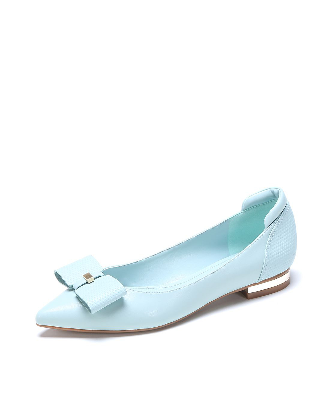 杜拉拉系列简约纯色蝴蝶结女士单鞋