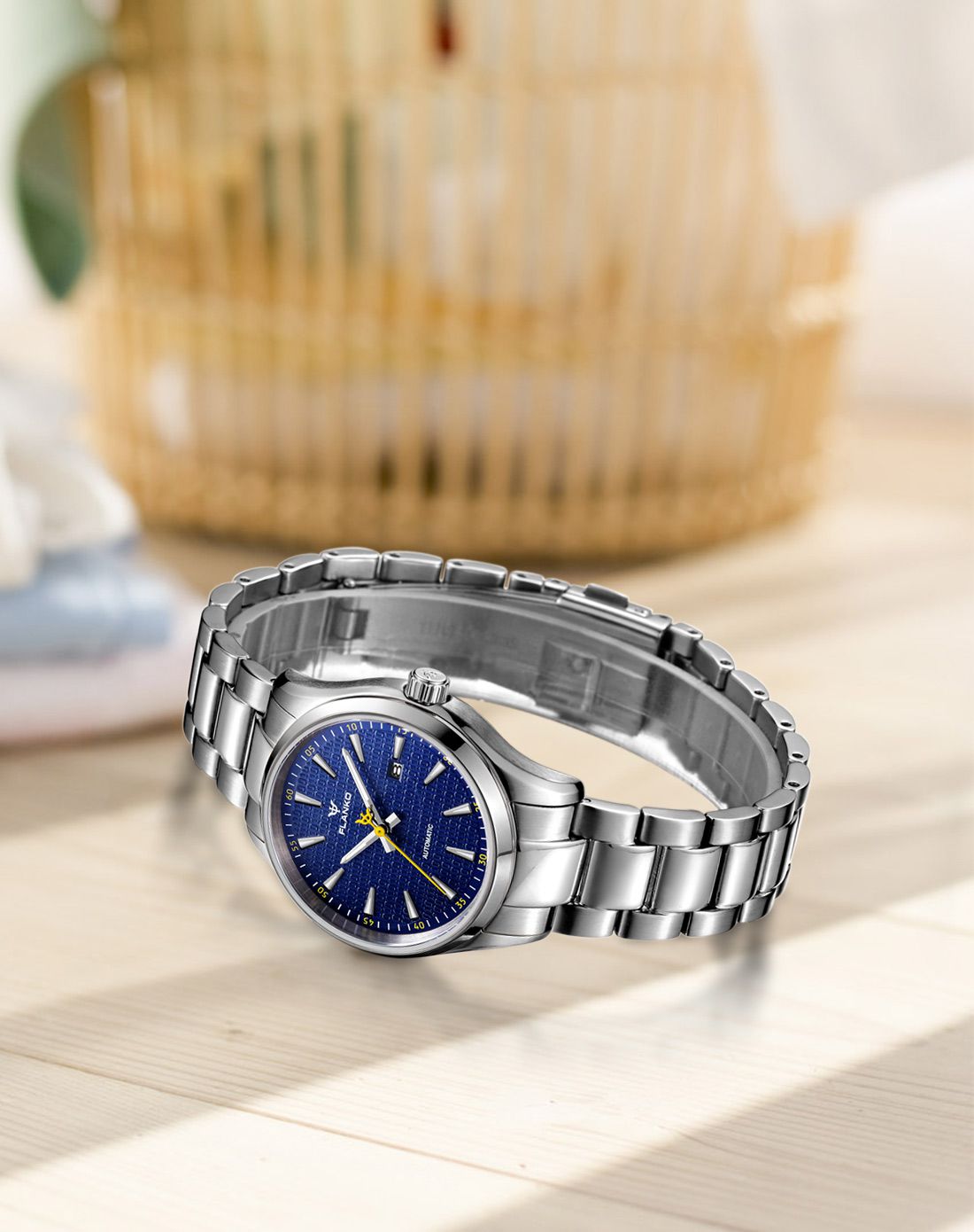 flanko 全自动机械蓝宝石镜面316精钢商务女款
