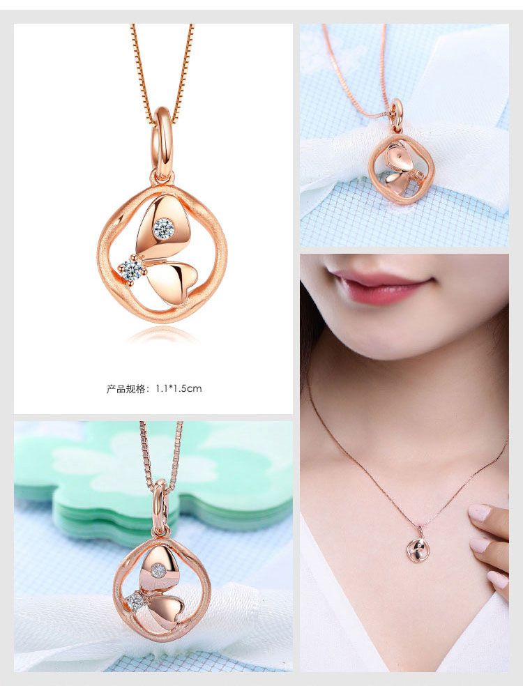 潮宏基chj品牌钜惠[梦游仙境]蝴蝶 18k金钻石吊坠-定价ahrd00837011r