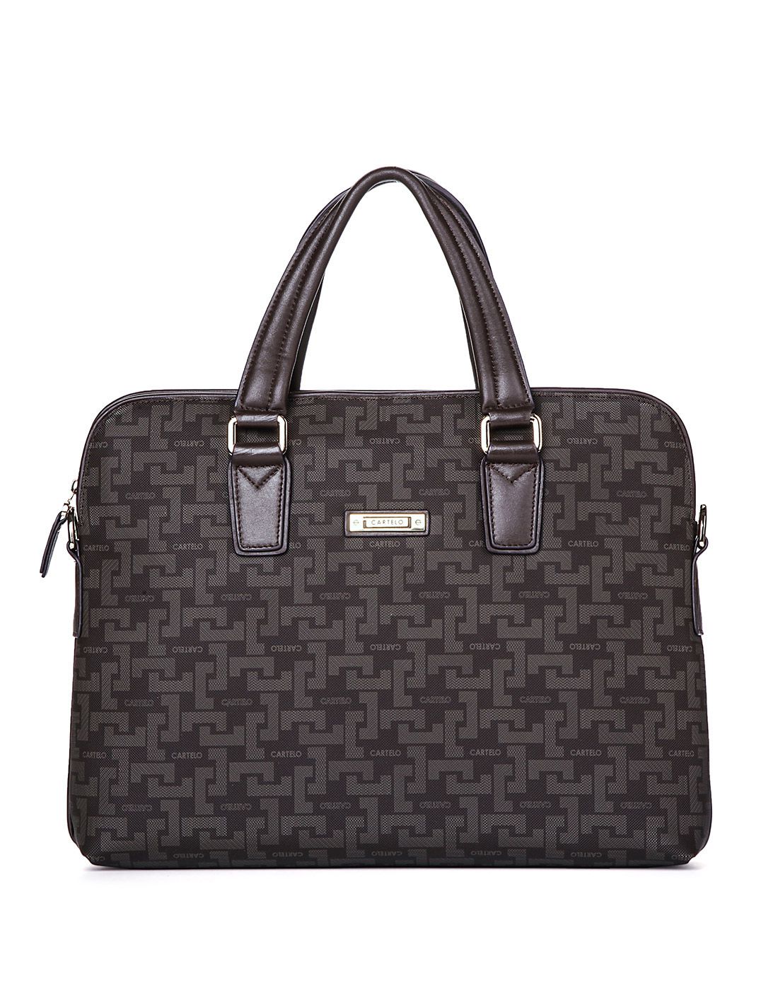 卡帝乐鳄鱼男款 优雅迷宫 横身公文包