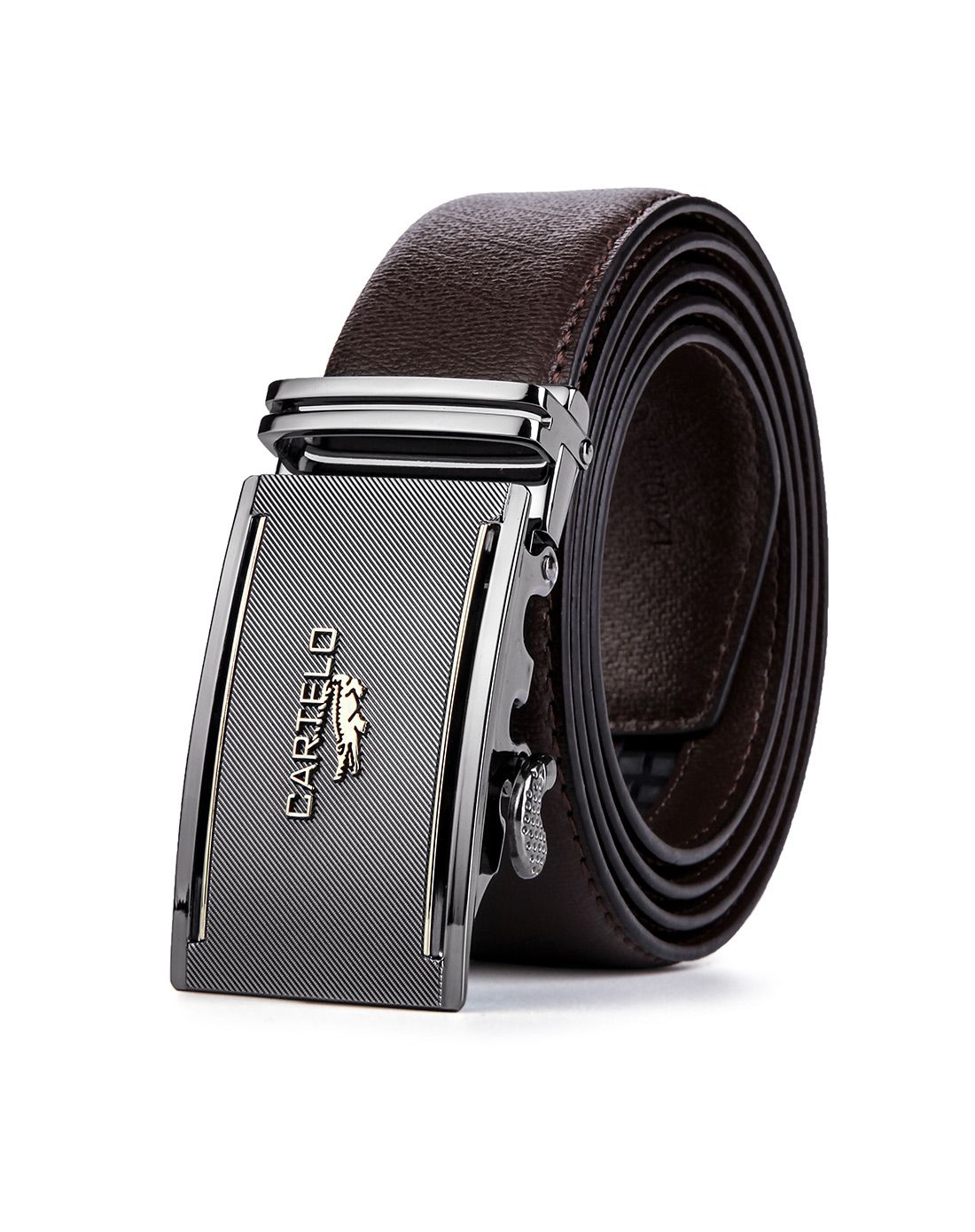 卡帝乐鳄鱼男款 时尚自动 扣皮带