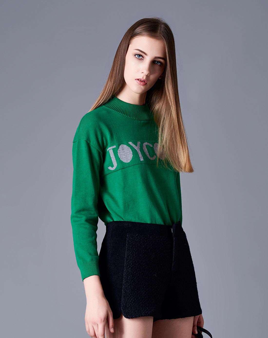 女装毛衫套头衫香草绿