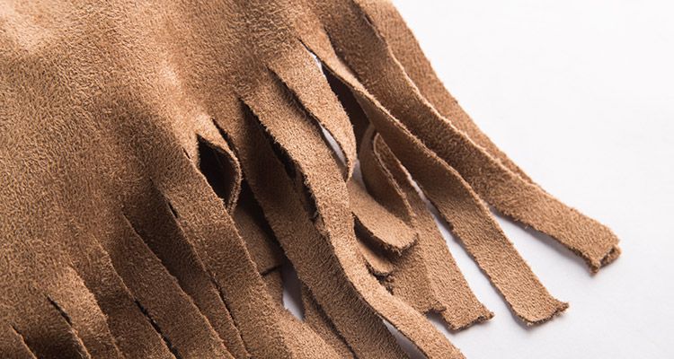 简约鹿皮绒t恤熟褐