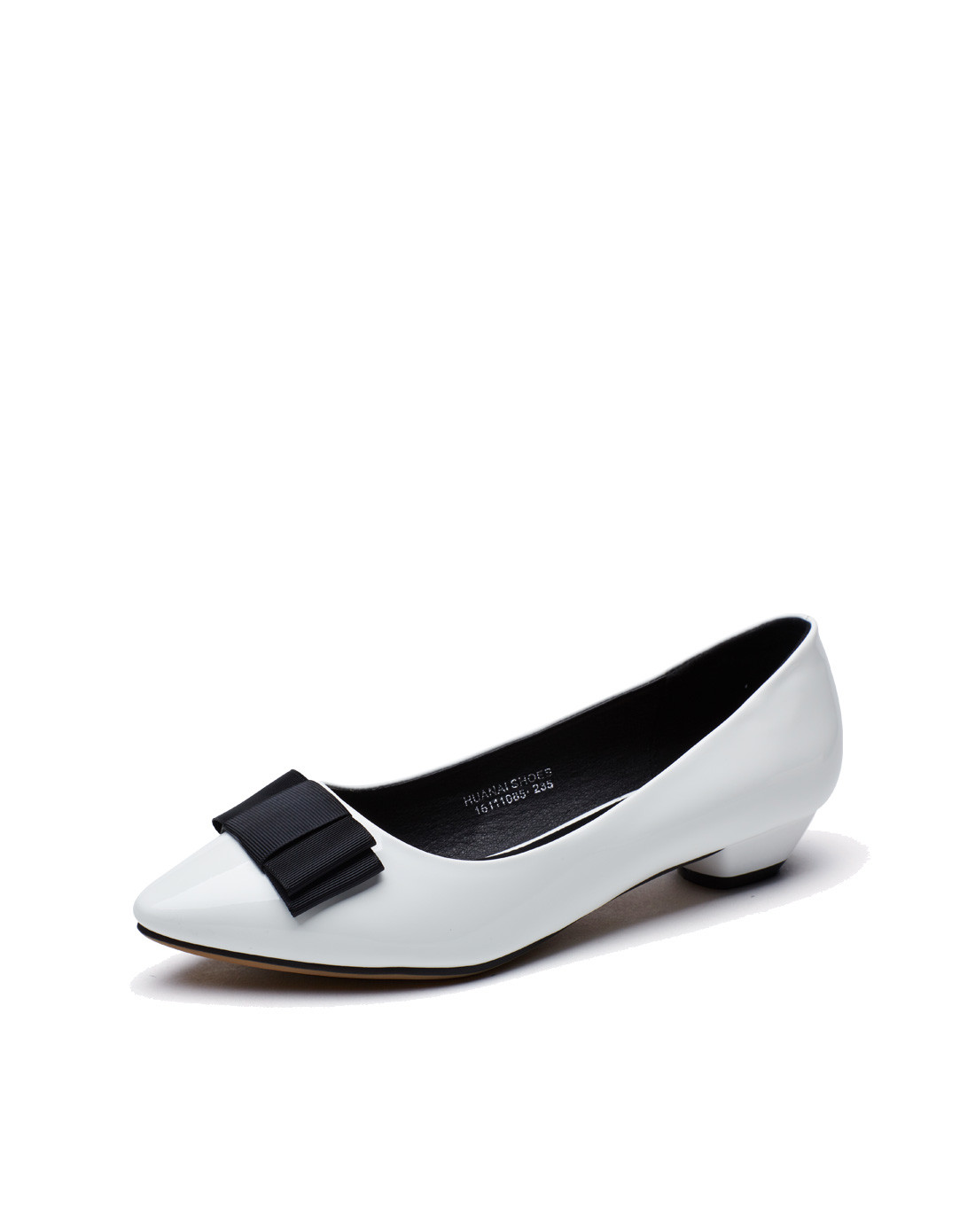 华耐女鞋低帮休闲套脚鞋单鞋秋季女鞋黑色