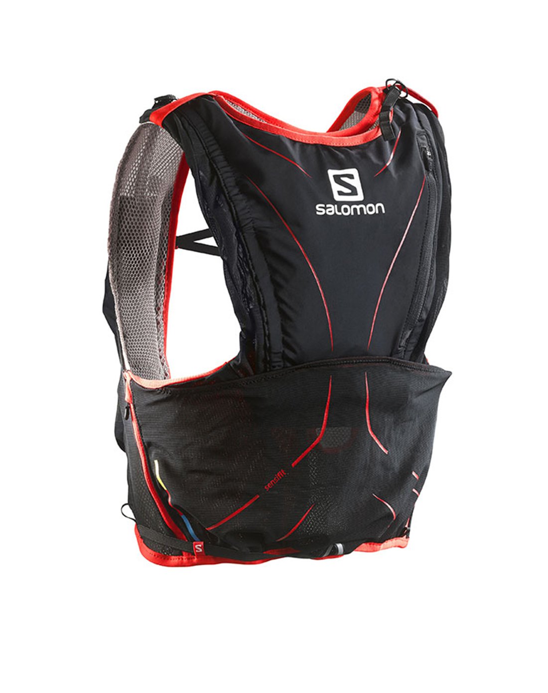 轻量透气 中性款12l黑色越野跑背包