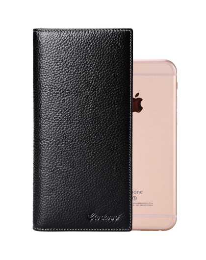 卡丹路(cardanro)新品男款牛皮革休闲长款钱包