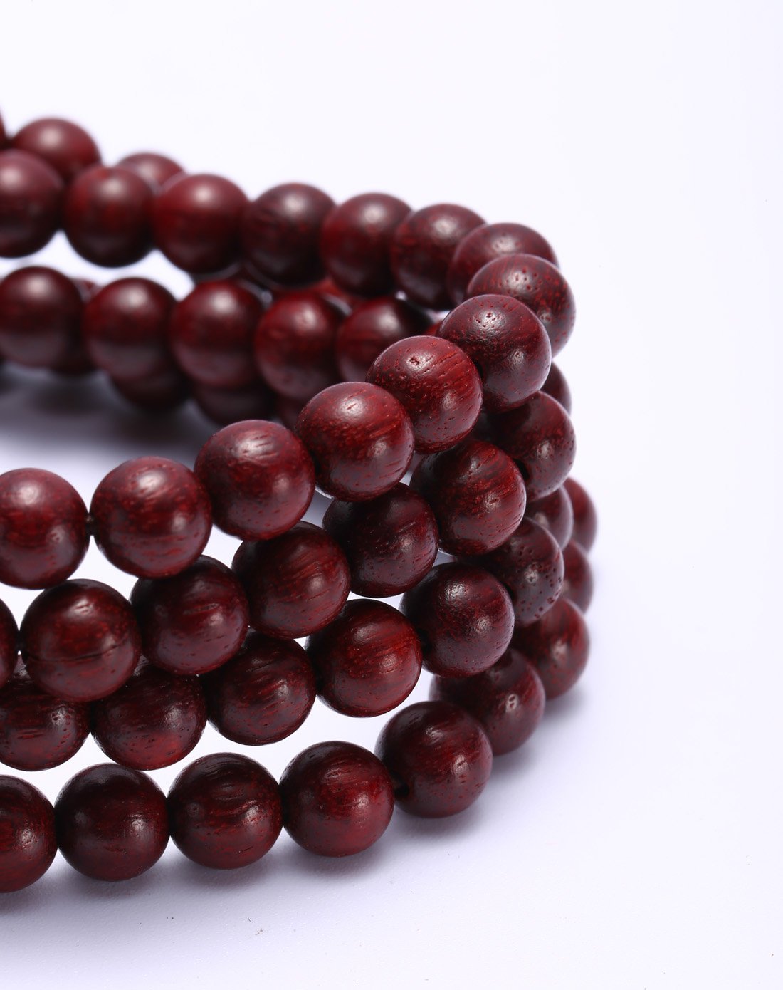 太阳之爱 特价野生小叶紫檀念珠6mm--一根料红褐色