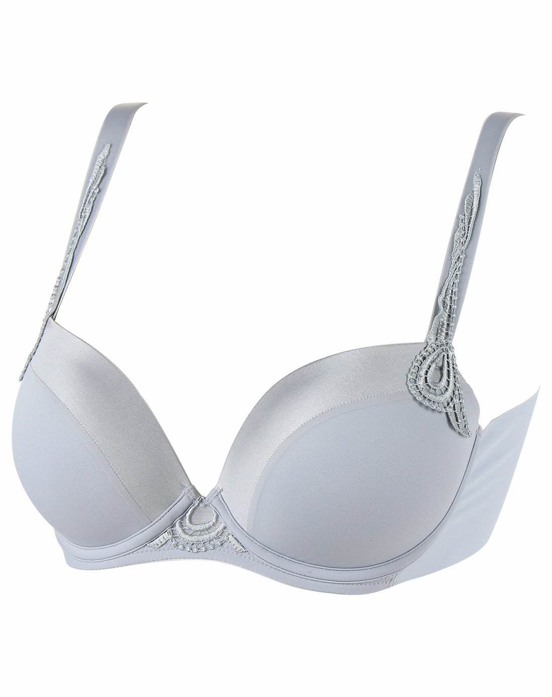 安莉芳集团混合品牌内衣专场comfit舒适无痕3/4厚杯聚拢文胸灰色cb