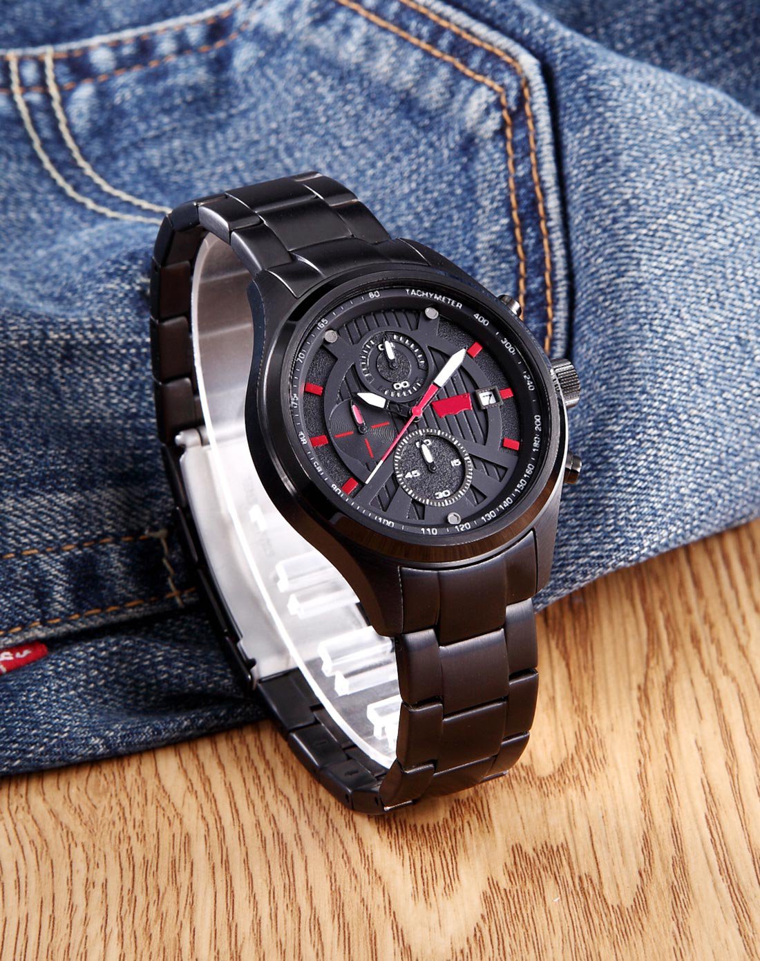 李维斯levis手表专场 李维斯 动感三圈立体表盘石英男表