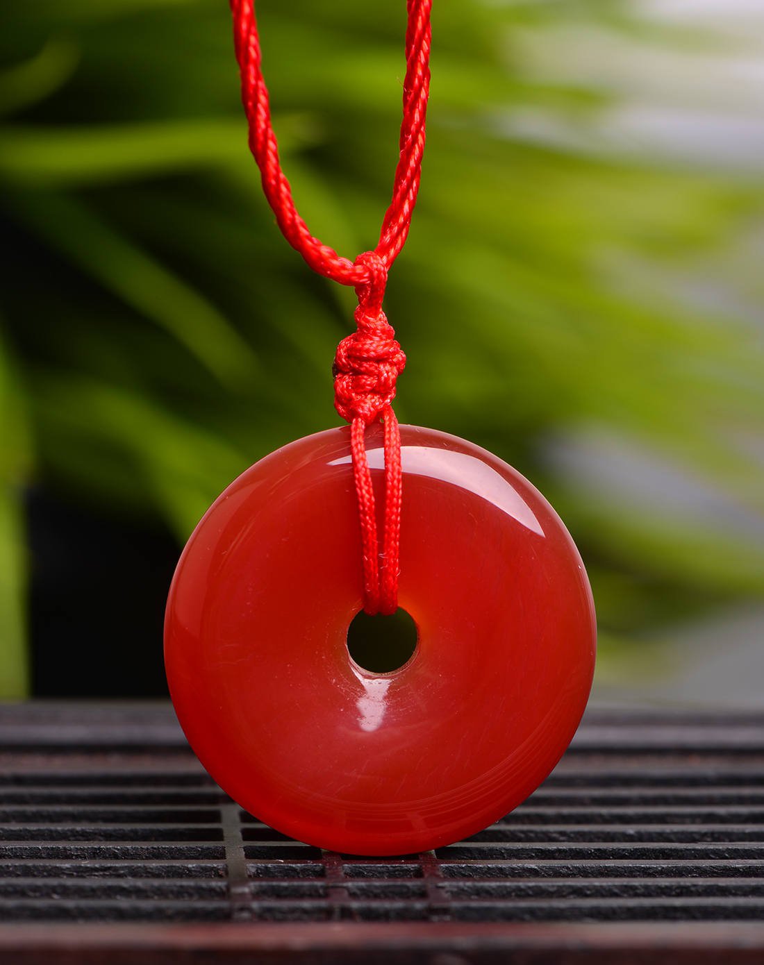 红玉髓平安扣吊坠附证书