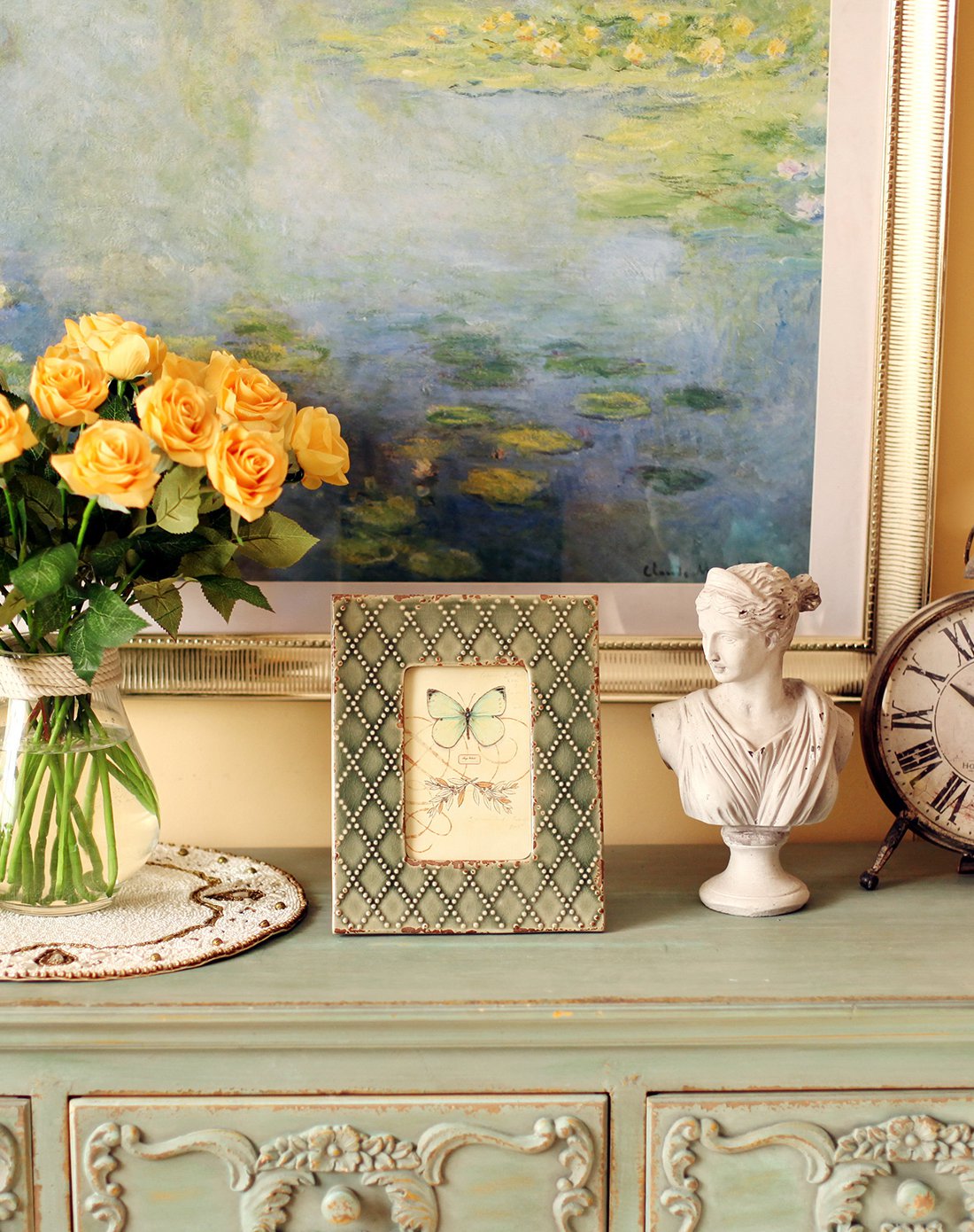 欧式陶瓷精美相框5寸桌面摆台